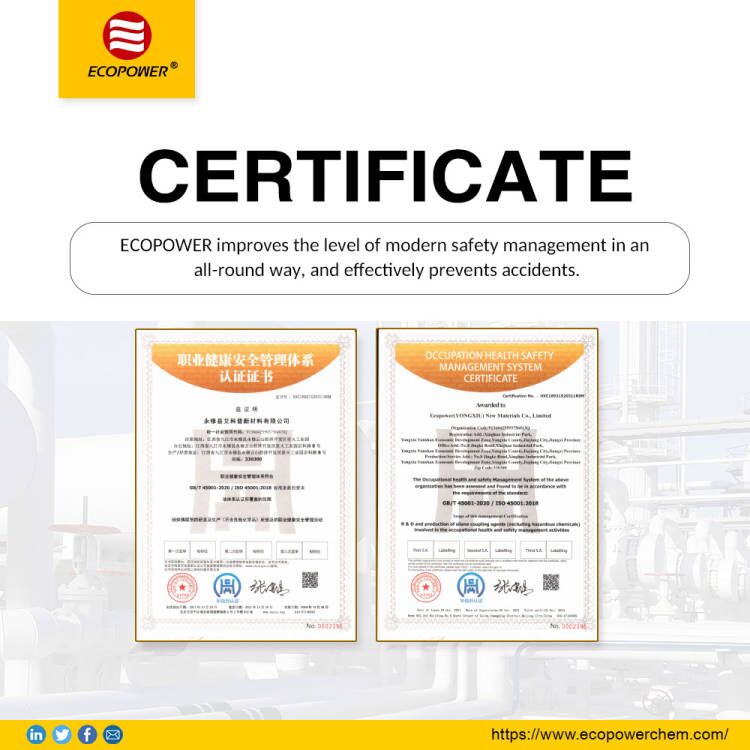 شهادة ECOPOWER Update OHSAS18000